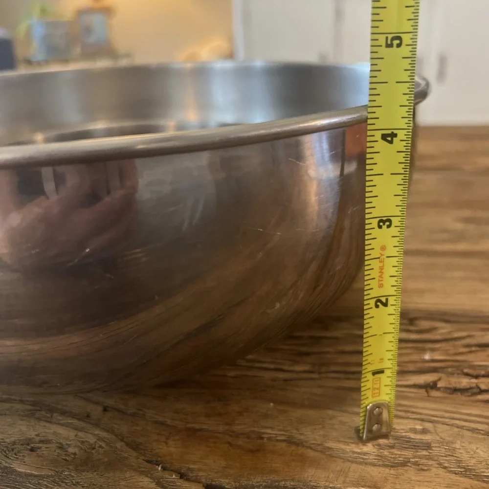 Vintage Set of 3 Stainless Steel Mixing Bowls Nesting‎